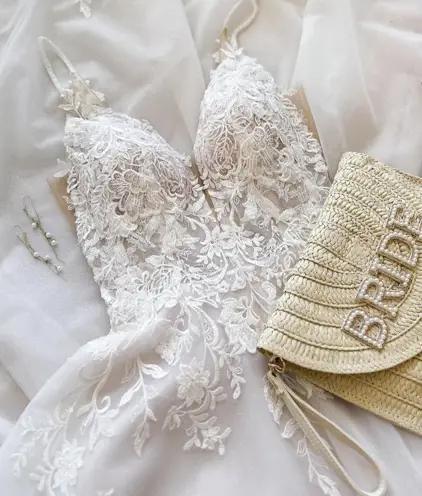 SAMPLE Berenice beaded chantilly lace bodysuit – Renegade Bridal & Dye Lab